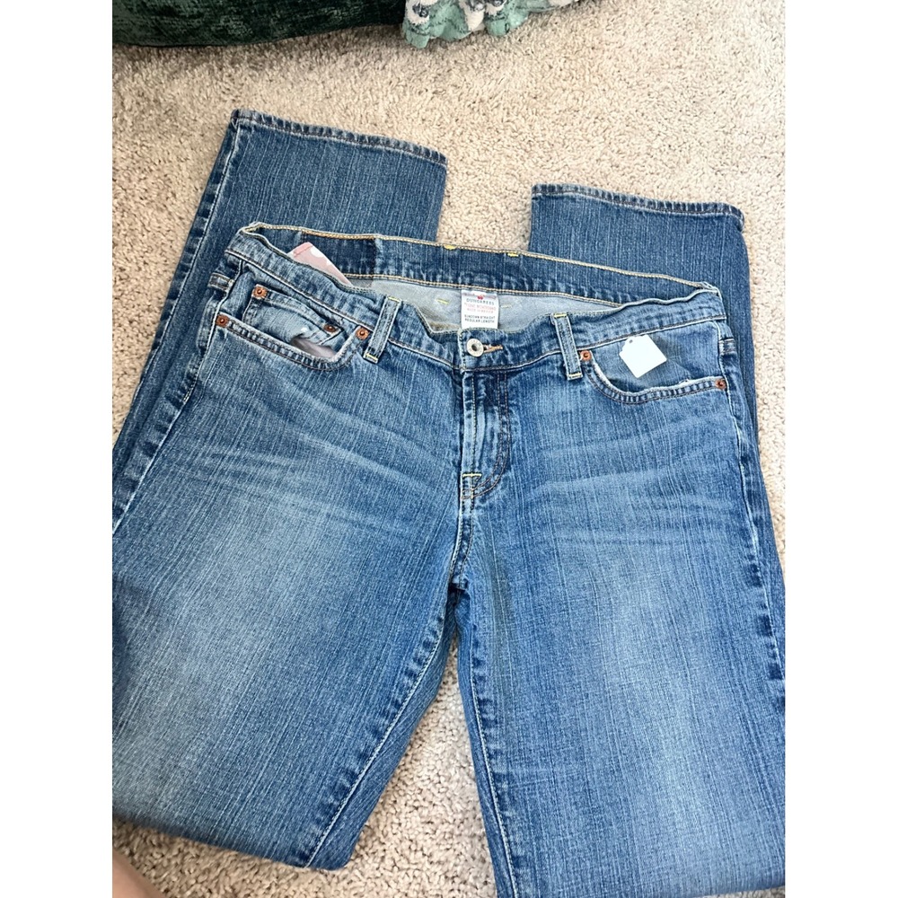 Vintage Lucky Brand Dungarees Sundown Straight Leg Jeans Medium Wash Size 14/32
